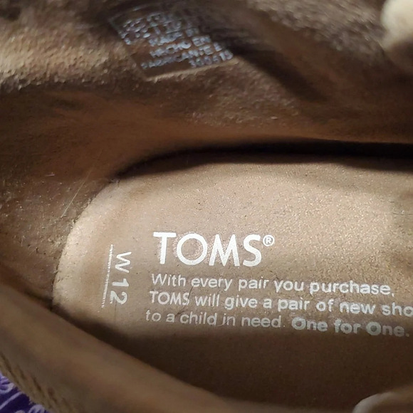 Toms textured suede tan wedge heeled booties - Picture 7 of 9